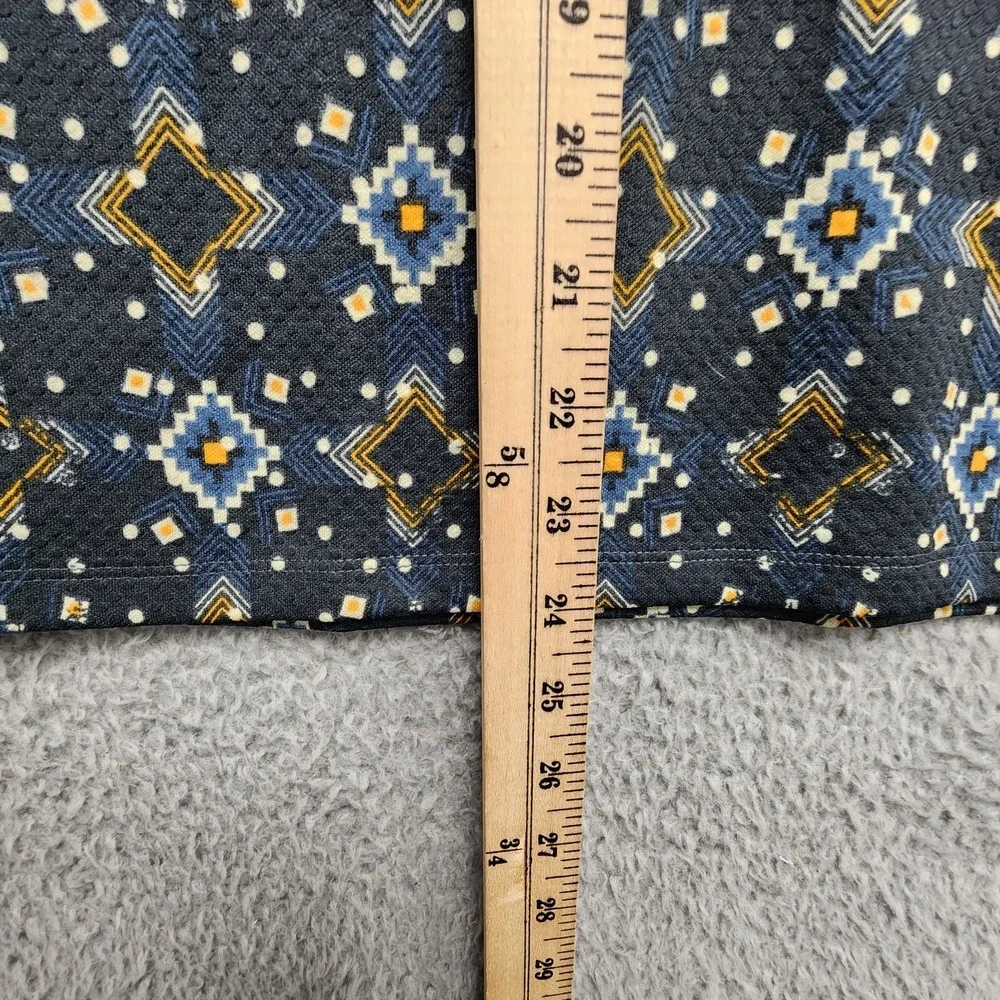 LuLaRoe Cassie‎ Pencil Skirt Womens Medium Navy Blue Geometric Southwestern NEW